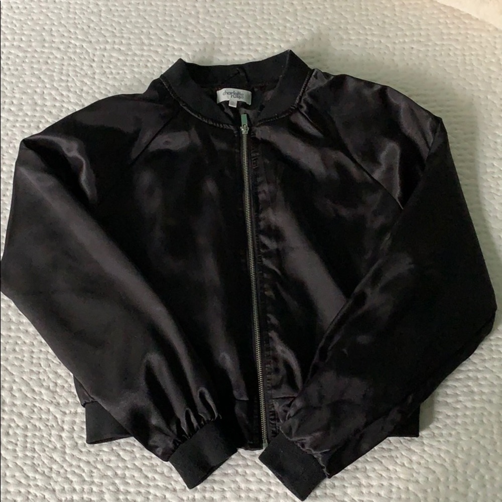 Black bomber jacket